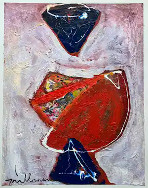 Guillaume Lo-A-Njoe - Abstracte compositie verkauft für € 130!