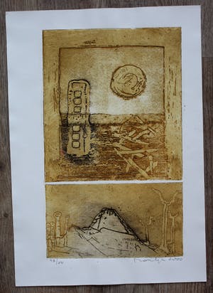 Jan Montyn - Ets/aquatint: 2000 kopen? Bied vanaf 99!