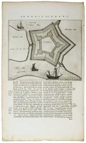 Joan Blaeu - Kopergravure, S.Andries-Schans verkauft für € 5!