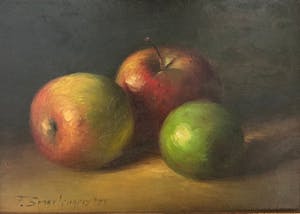 Fred Smoolenaers - Stilleven met drie appels kopen? Bied vanaf 280!