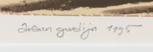 Araun Gordijn - Zeefdruk, Oklahoma Caddilac - Ingelijst kopen? Bied vanaf 60!