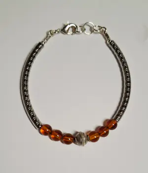 Nieuwe Ambachtelijke prachtige amber sterling zilveren armband kopen? Bied vanaf 60!