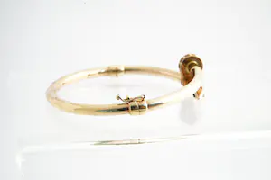 110 - Mooie 18 Krt rosé gouden design "spijker" armband - Cartier model kopen? Bied vanaf 390!