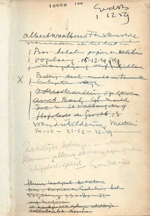 Siep van den Berg - compositie uit gesigneerd schetsboek kopen? Bied vanaf 1!