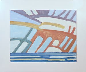 Paul Overhaus - Acryl op board, Zonnestralen - Ingelijst kopen? Bied vanaf 1!