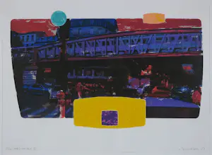 Jelis van Dolderen - Zeefdruk op papier, Paris Partout IV - Ingelijst kopen? Bied vanaf 40!