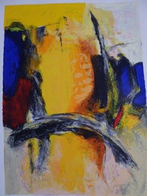 Hans Vanhorck - Zeefdruk. Titel,"Meditation". kopen? Bied vanaf 45!