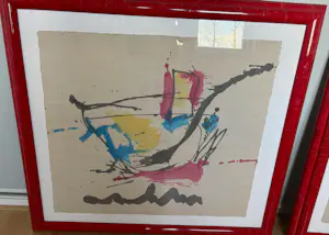 Anton Heyboer - 2 ingelijste originele Anton Heyboer schilderijen kopen? Bied vanaf 400!