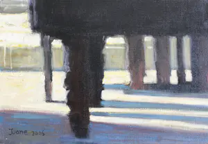 Juane Xue - schilderij - 2008 - 'Aan de Piano' kopen? Bied vanaf 400!
