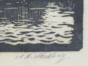 Antonius Hubertus Nordberg - In de sluis - Hout/linosnede kopen? Bied vanaf 25!