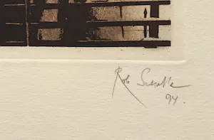 Rob Scholte - ets ‘Jaloezie’ - 1994 - oplage 50 kopen? Bied vanaf 125!