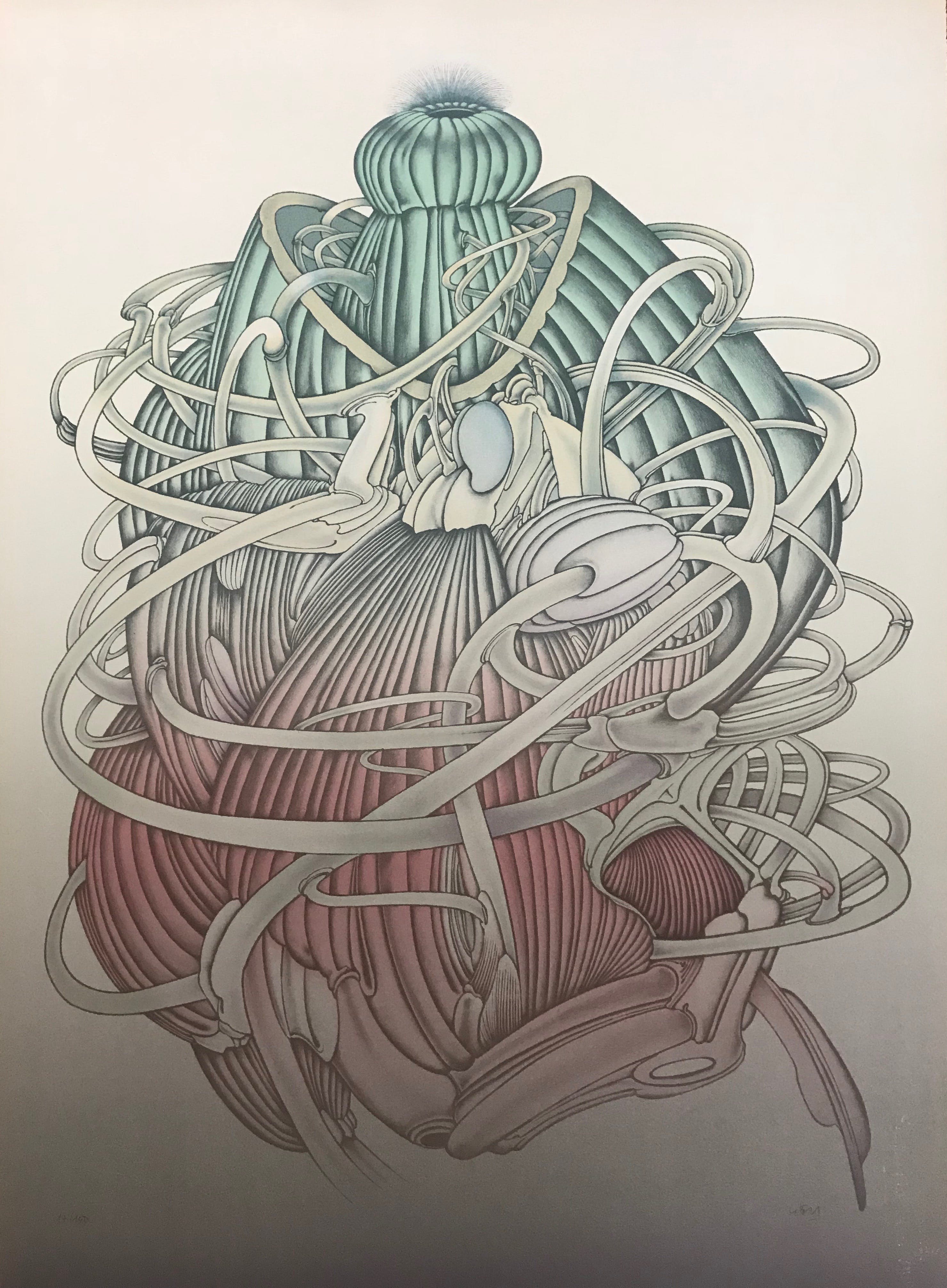 Alain Le Foll - Lithografie - 'Le Meduse' - 17/150 - Gesigneerd kopen? Bied vanaf 1!