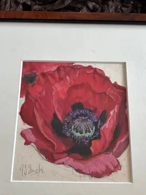 Alberta Johanna Meijer-Smetz - fijn stilleven met klaproos kopen? Bied vanaf 55!