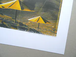 Christo - "The Yellow Umbrellas US " original stofmonster+ offset druk XL kopen? Bied vanaf 59!