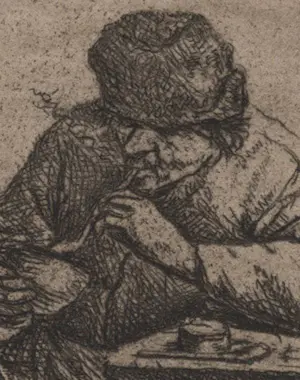 Adriaen van Ostade - De roker, die zijn pijp aansteekt kopen? Bied vanaf 125!