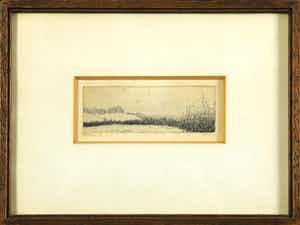 Reinder Homan - Ets, Landschap verkocht voor € 50!