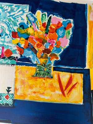 Wendy Chazin - Flowers with tablecloths kopen? Bied vanaf 70!