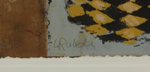 Liesbeth Rahder - Zeefdruk, In the mood for II - Ingelijst kopen? Bied vanaf 50!