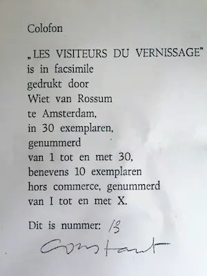 Constant - LES VISITEURS DU VERNISAG kopen? Bied vanaf 285!
