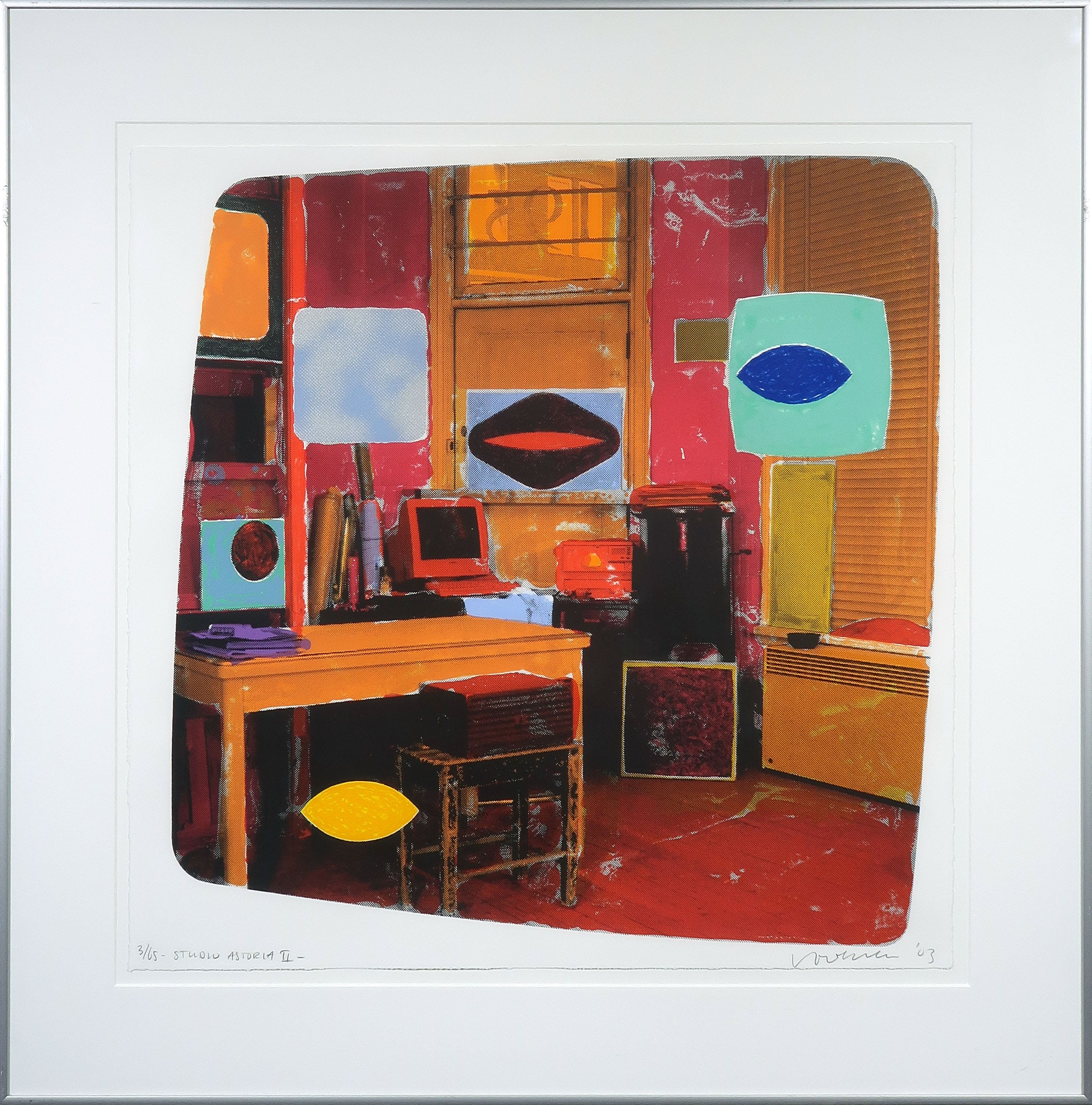 Jelis van Dolderen - Zeefdruk, Studio Astoria II - Ingelijst kopen? Bied vanaf 20!
