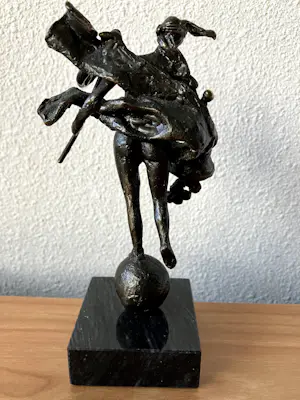 Brons (Onbekend) - Modern beeld " VROUWE FORTUNA " godin toeval of lot. kopen? Bied vanaf 45!