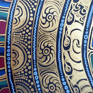 Niet of onleesbaar gesigneerd - Aum Mhane padhme hu mantra Mandala schilderij kopen? Bied vanaf 10!