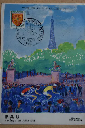 Kees van Dongen - litho - Ansichtkaart - Tour de France -18e etappe Pau kaufen? Bieten Sie von 30!