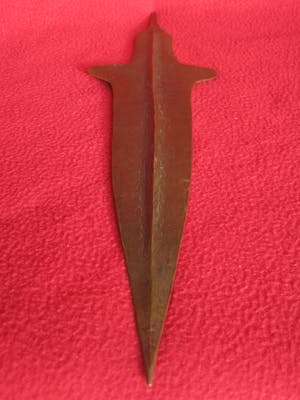 Brons (Onbekend) - Bronzen speerpunt. kopen? Bied vanaf 35!