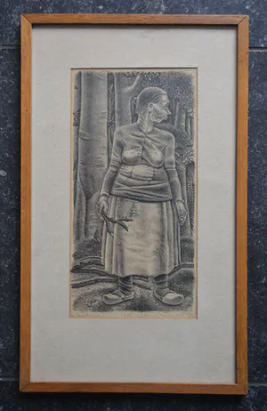 Jan Strube - Boschnimf - Litho - Handgesigneerd kopen? Bied vanaf 1!
