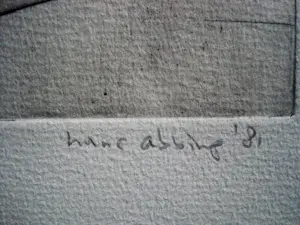 Hans Abbing - Grote en karakteristieke - kleine oplage (3/20) ETS "liggend mannelijk naakt" kopen? Bied vanaf 1!