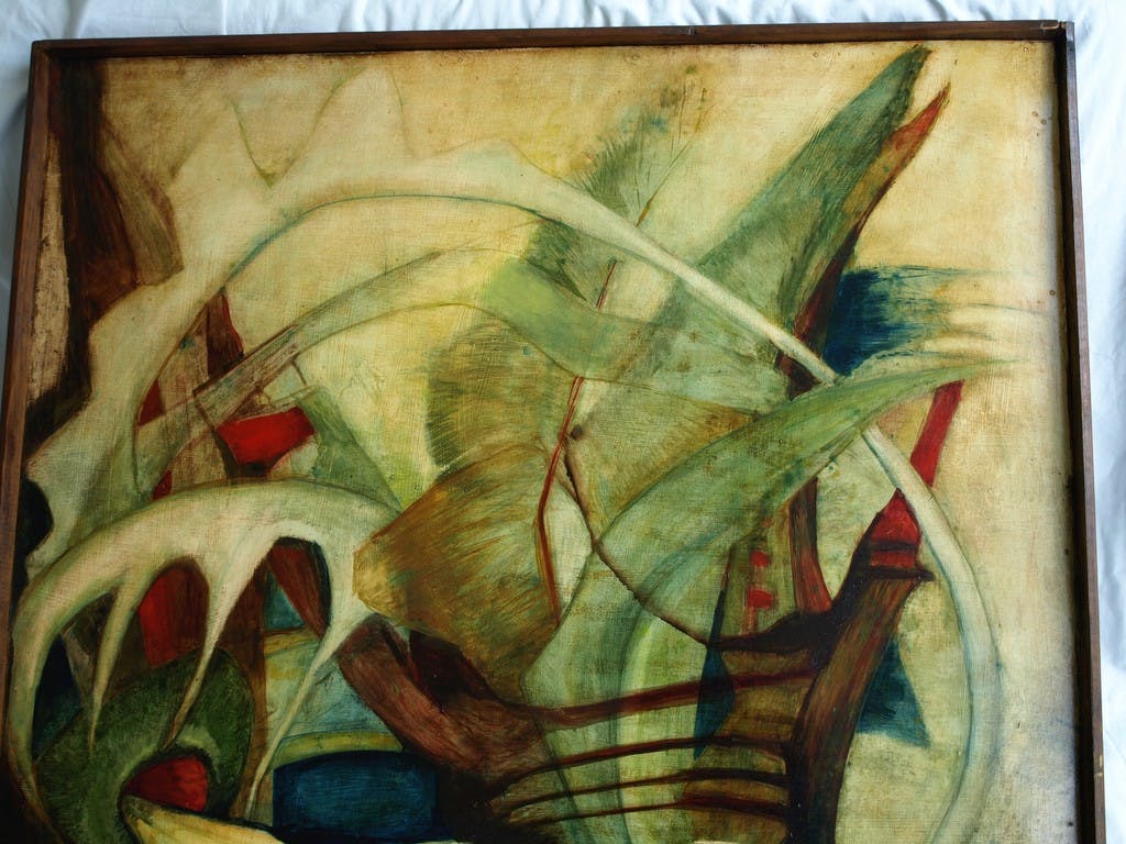 Niet of onleesbaar gesigneerd - Olieverf op board – Bloemstilleven – 80 x 81 cm  kopen? Bied vanaf 1!