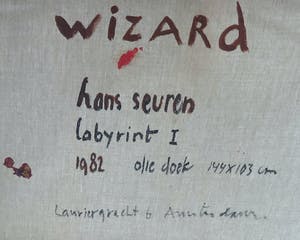Hans Seuren - Olieverf op doek, Wizard/Labyrint I - Ingelijst (Zeer Groot) kopen? Bied vanaf 200!