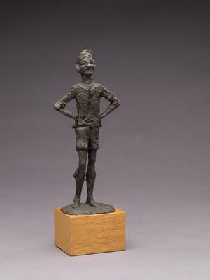 Carel Kneulman - het Lieverdje - brons - hoogte 16.5 cm - incl. kunstboek kopen? Bied vanaf 275!