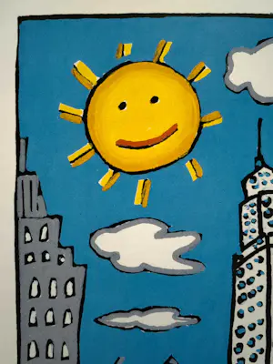 James Rizzi - Sunday in Central Park kopen? Bied vanaf 75!