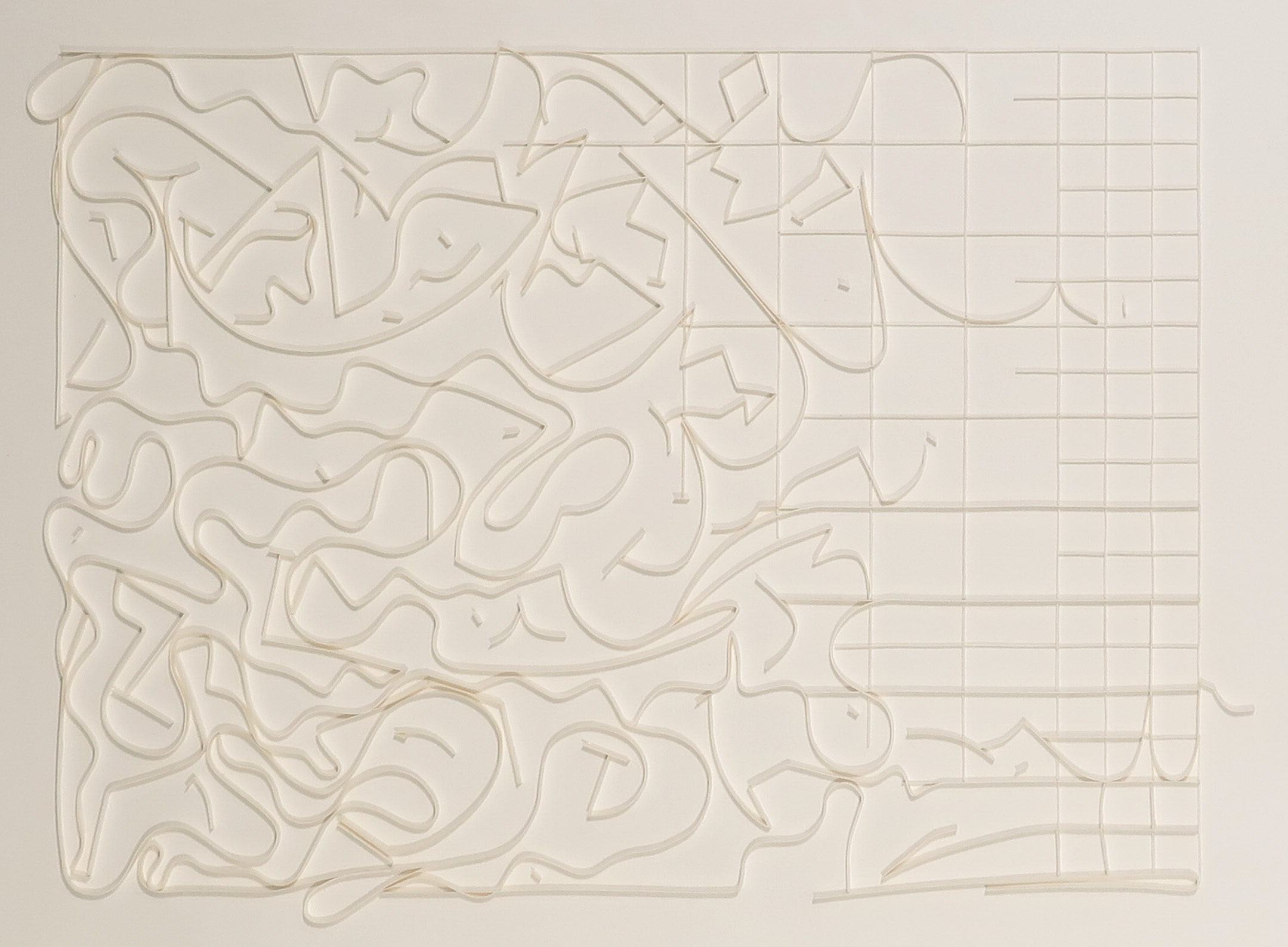 Wim Smits - Papier collage, Chaos before the creation - Ingelijst kopen? Bied vanaf 250!