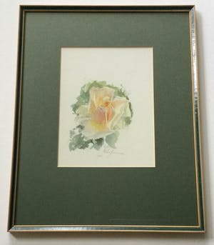 Hetty Kluytmans - Roos | prachtige aquarel, mooi ingelijst kopen? Bied vanaf 35!