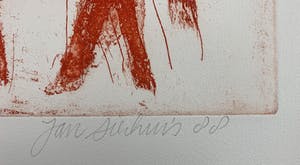 Jan Sierhuis - Grote kleurenets - 'Dans macabre' - 1988 (Kleine oplage) kopen? Bied vanaf 120!