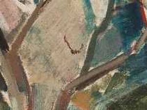 Dirk Trap - Amandelboom - 1961 - olieverf op doek - BKR Schoorl kopen? Bied vanaf 20!