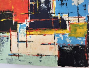 John Foppen - Red Colours Symphony ........ # K05 . XL. GROOT. kopen? Bied vanaf 179!