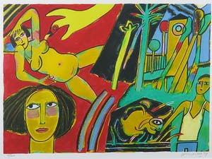 Corneille - Litho, Femme nu- Ingelijst kopen? Bied vanaf 200!