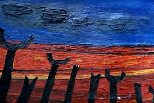 Joop Vreugdenhil - Schilderij: Spaans landschap, gesigneerd -1966 kopen? Bied vanaf 199!