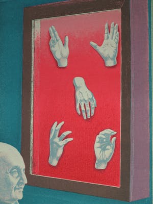 Chris van Geest - Zeefdruk , Paus met losse handen – 62,5 x 50 cm kopen? Bied vanaf 40!