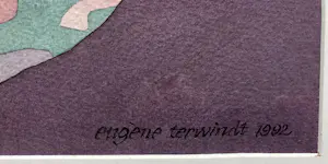 Eugene Terwindt - Aquarel - "Een kras in de tijd" - 1992 kopen? Bied vanaf 50!