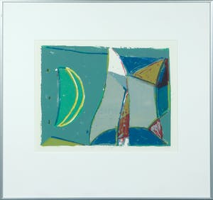 Piet Warffemius - Zeefdruk, Zonder titel - Ingelijst kopen? Bied vanaf 35!