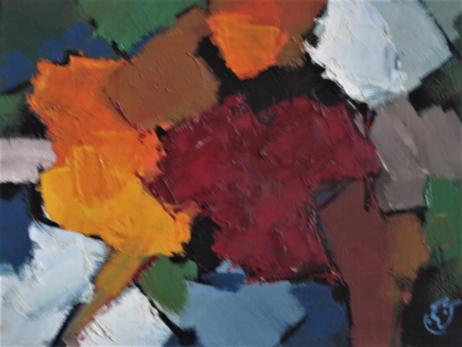 Jacques Wesselius - Karakteristiek expressionistisch Abstrakt van Amsterdamse schilder kopen? Bied vanaf 1!