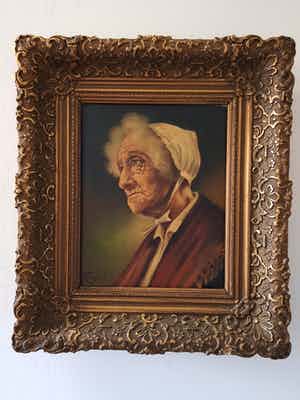 Frantisek Dolezal - portret van oude vrouw verkocht voor € 20!