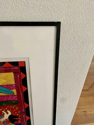 Clemens Briels - Zeefdruk Nr. 52 - Un pajaro negro cambia de noche - Ingelijst kopen? Bied vanaf 150!