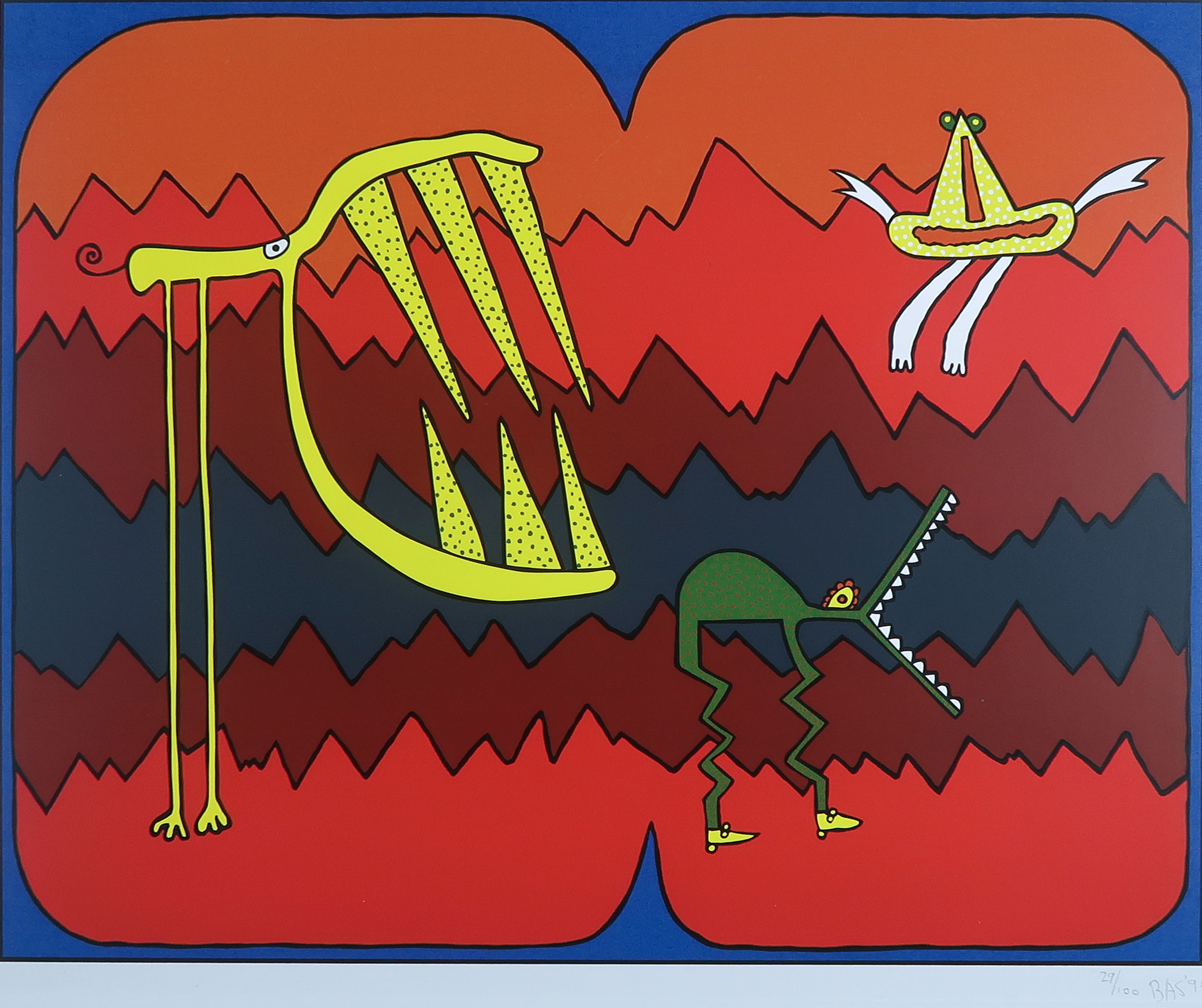 Niet of onleesbaar gesigneerd - Zeefdruk, Zonder titel kopen? Bied vanaf 1!