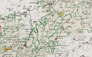 Franz Johan Joseph von Reilly - Handgekleurde kopergravure, Das Hochstift Lüttich kopen? Bied vanaf 35!