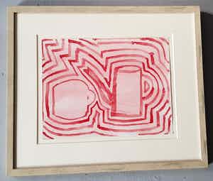 Klaas Gubbels - inktschildering 2004 verkocht voor € 495!